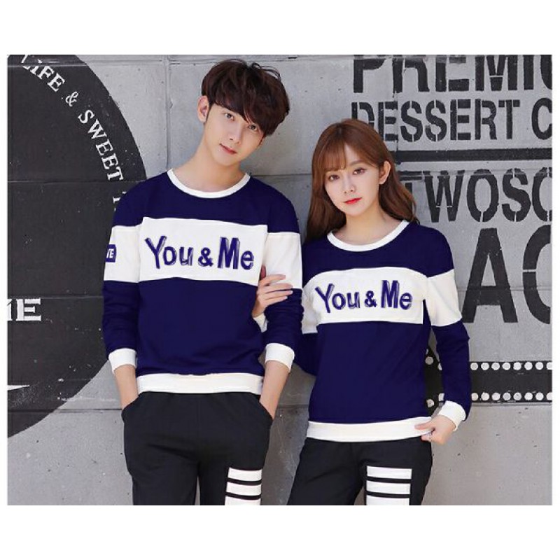 Jual Online Sweater You Me Neo Navy White Couple Murah di Cibinong Bahan Babytery Terbaru Jual Online Sweater You Me Neo Navy White Couple Murah di Cibinong Bahan Babytery Terbaru