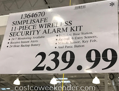 Deal for the SimpliSafe 11-piece Home Security System at Costco