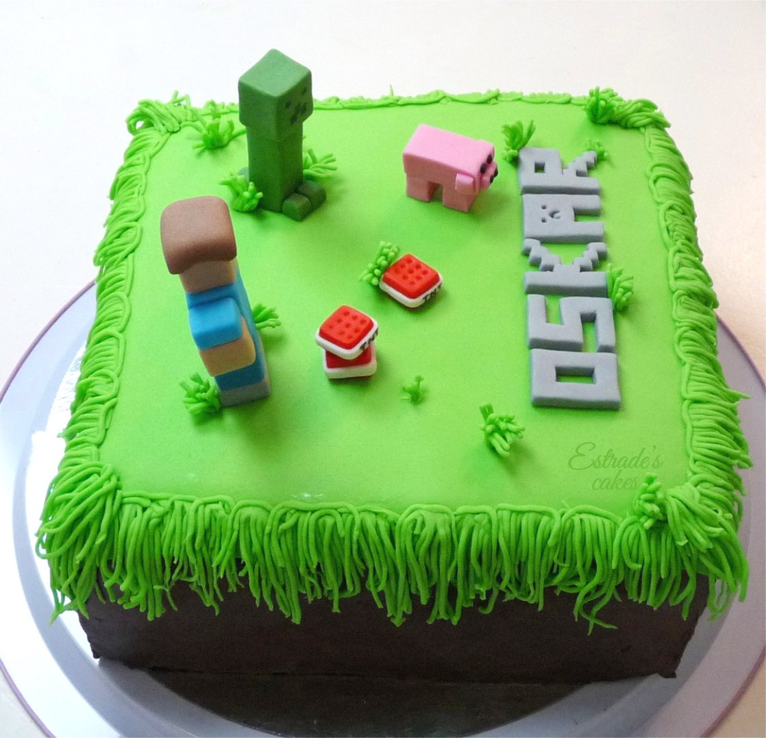 Estrade's cakes CUMPLE DE MINECRAFT