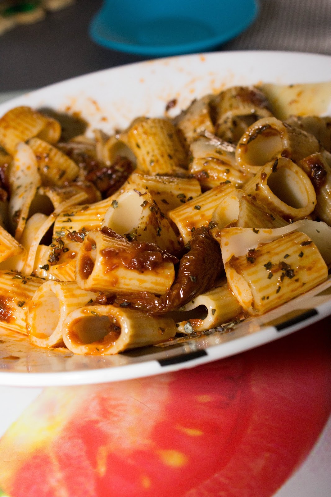 Pasta con tomates deshidratados El Baúl de las delicias