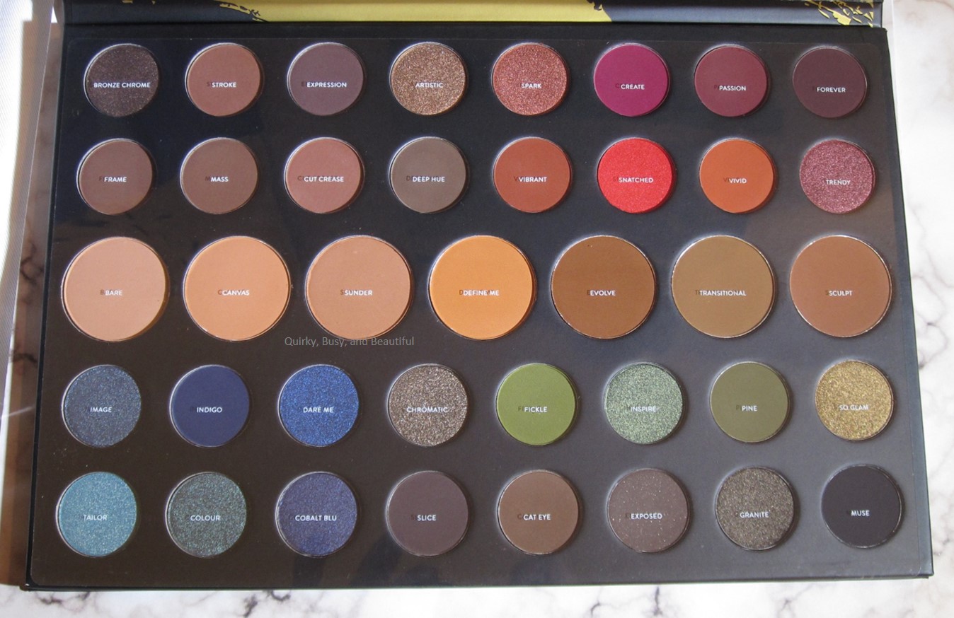 Quirky, Busy, and Beautiful Morphe 39A Dare to Create