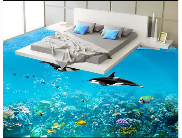 Bedroom 3D floors -  3D flooring ideas