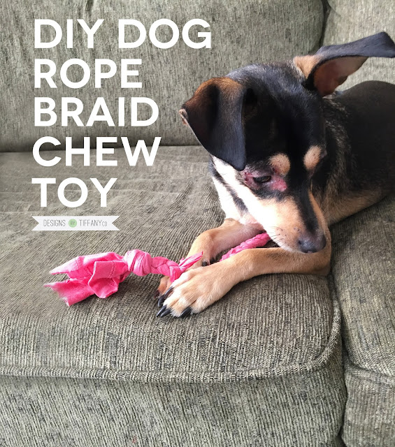 DIY Dog Rope Braid Chew Toy Tutorial Designs by TiffanyCo