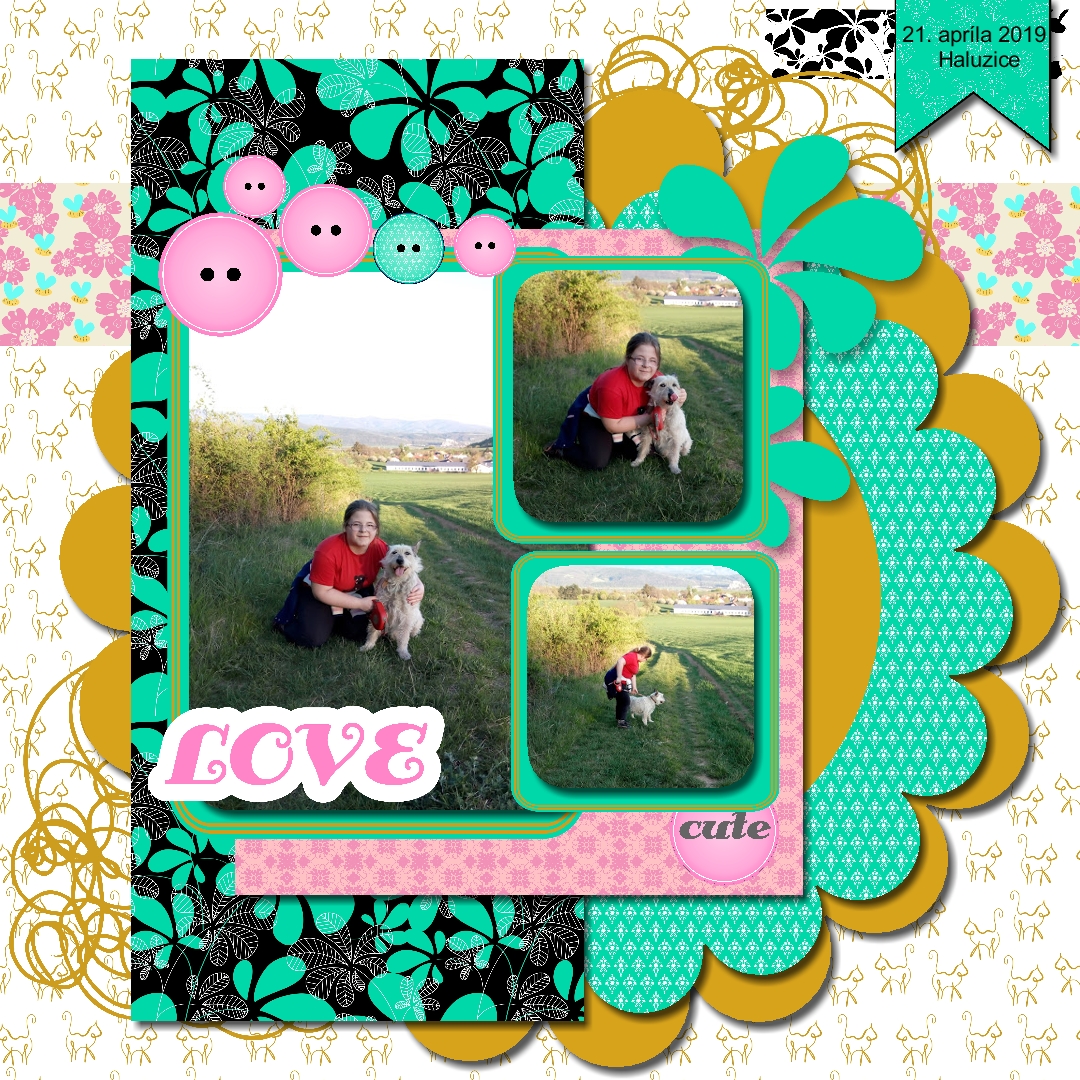 Digital scrap page layout inspiro 12 & my little secret