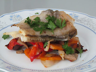 Merluciu cu legume la cuptor / Baked Hake with vegetables