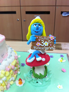 Lena Smurfs Birthday cake