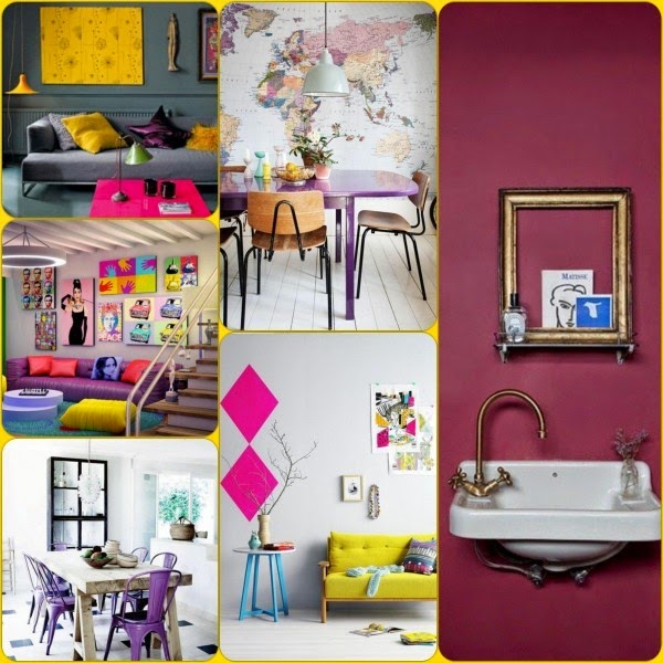 Color design in the living room and home furnishing trends 2015
