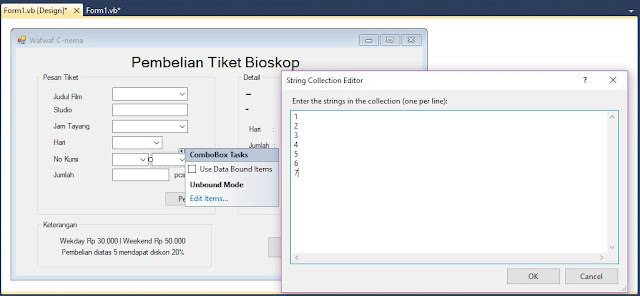 Program Visual Studio Membuat Aplikasi Pembelian Tiket