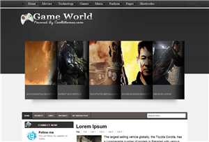 Game World Blogger Template