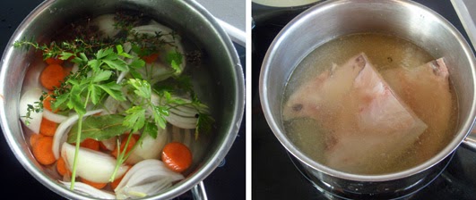 Cocer en caldo corto