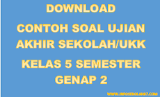 Download Soal UAS/UKK Kelas 5 Semester Genap 2