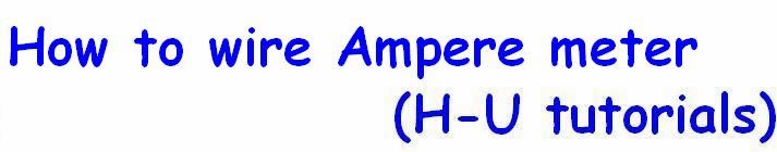 How to connect Ampere meter to home wiring Urdu and Hindi video