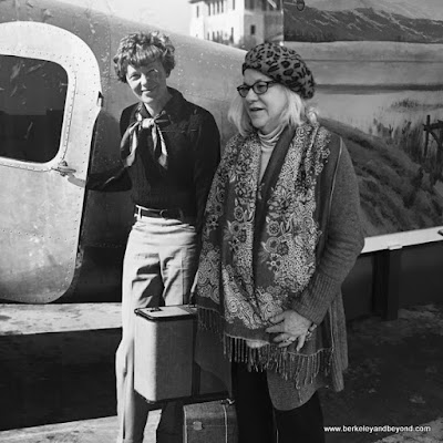 Amelia and Carole prepare for takeoff at Oakland Aviation Museum in Oakland, California