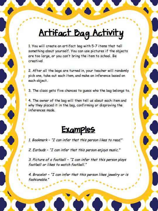 36 Free Resources Artifact Bag / Inferencing Activity Freebie