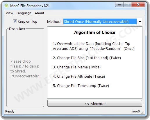 mooo file shredder download