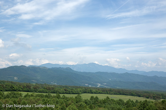 まきば公園から見える瑞牆山