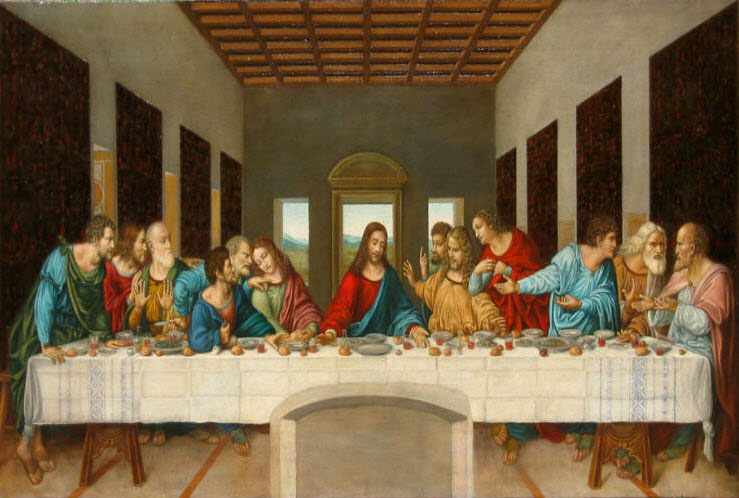 أشهر وأثمن الوحات الفنية العالمية The Last Supper - Leonardo da Vinci