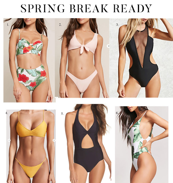 best affordable cute bikinis spring break 2018