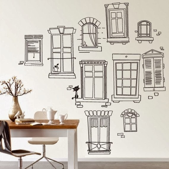 Dreams and Wishes: Wall drawing decor in kid's rooms...