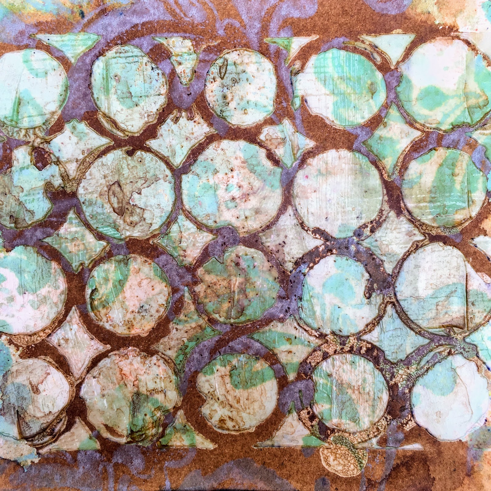 Stamps and Stencils : Stenciled Transparent Gel Tutorial