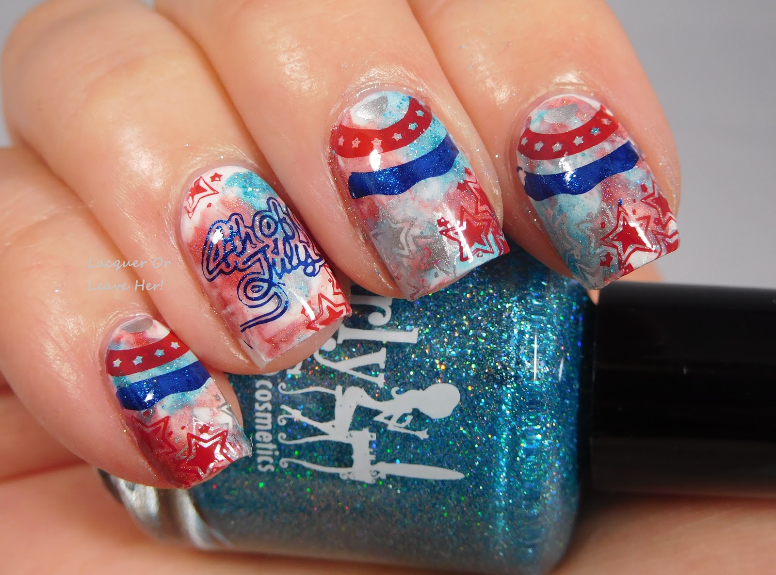 Lacquer or Leave Her!: UberChic Beauty Fourth of July mini plate! (Or ...