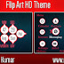 Flip Art Live HD Theme For Nokia c3-00,x2-01,asha200,201,205,210,302 320*240 Devices.
