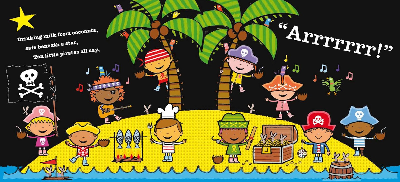 Awfully Big Reviews Big Archive: TEN LITTLE PIRATES by Mike Brownlow ...