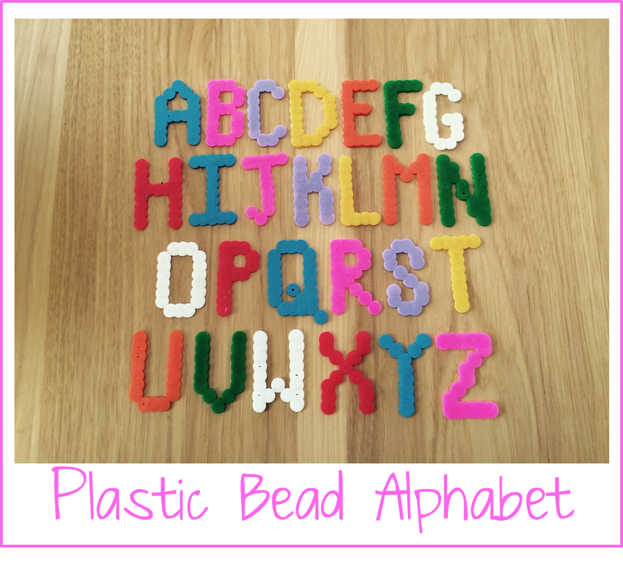 how to make letter alphabets beads at home