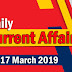 Kerala PSC Daily Malayalam Current Affairs 17 Mar 2019