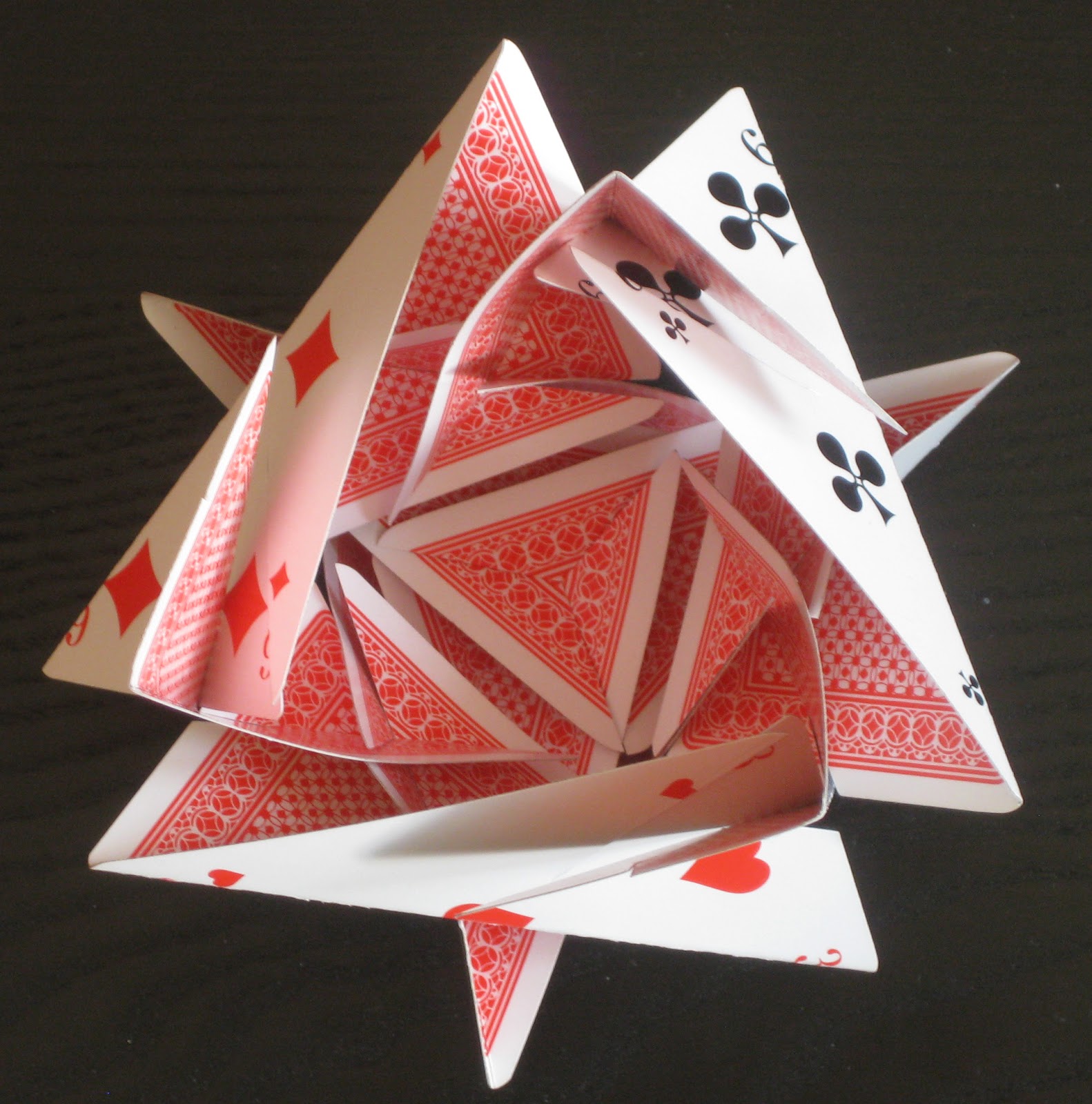 365 Days of Stargazing 234. Playing Cards StarBall Sculpture