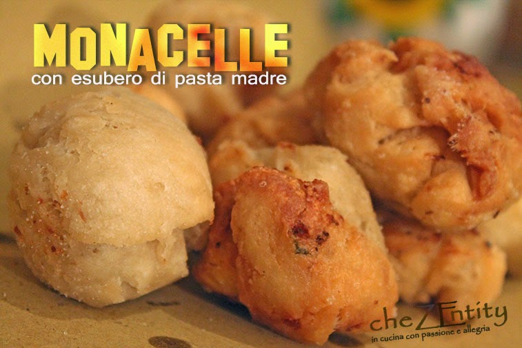 monacelle con esubero di pasta madre