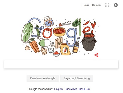 Makanan Korea, Google Doodles Merayakan Kimchi