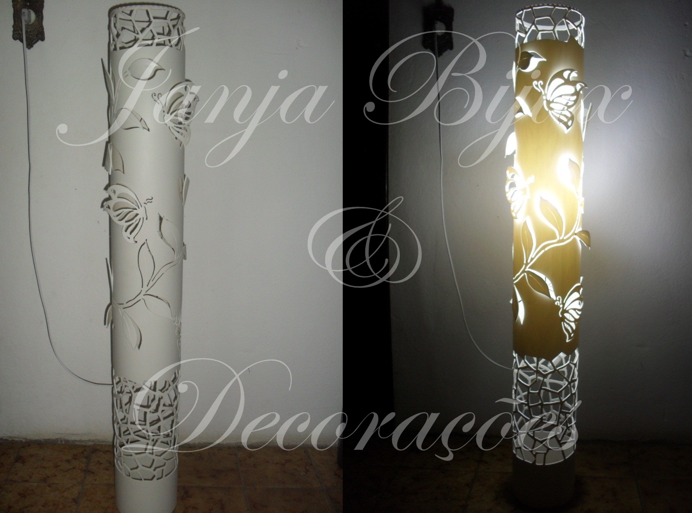 Fênix Ateliê Luminárias em Pvc Colunas Decorativas