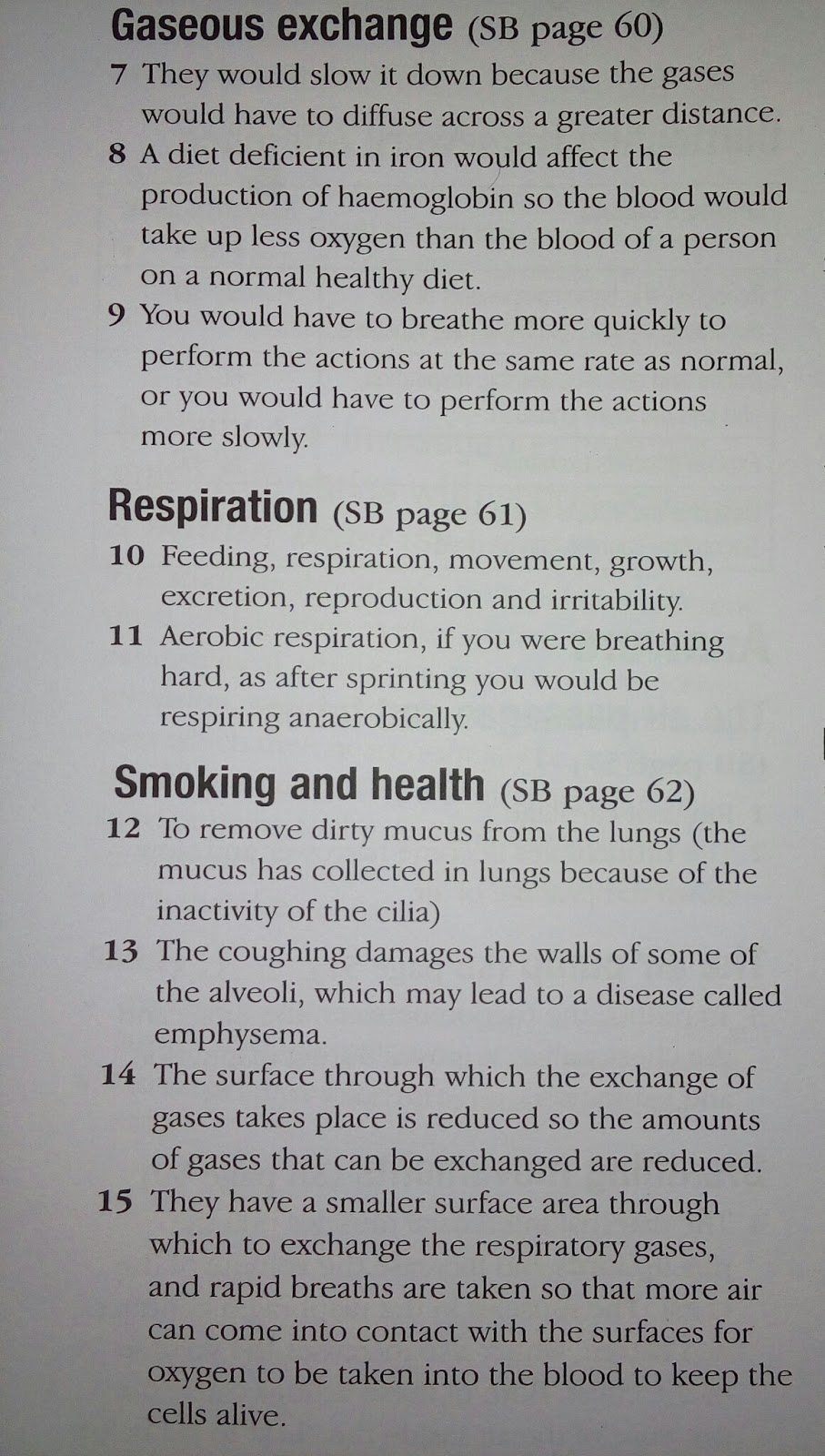 Studies: Respiratory system