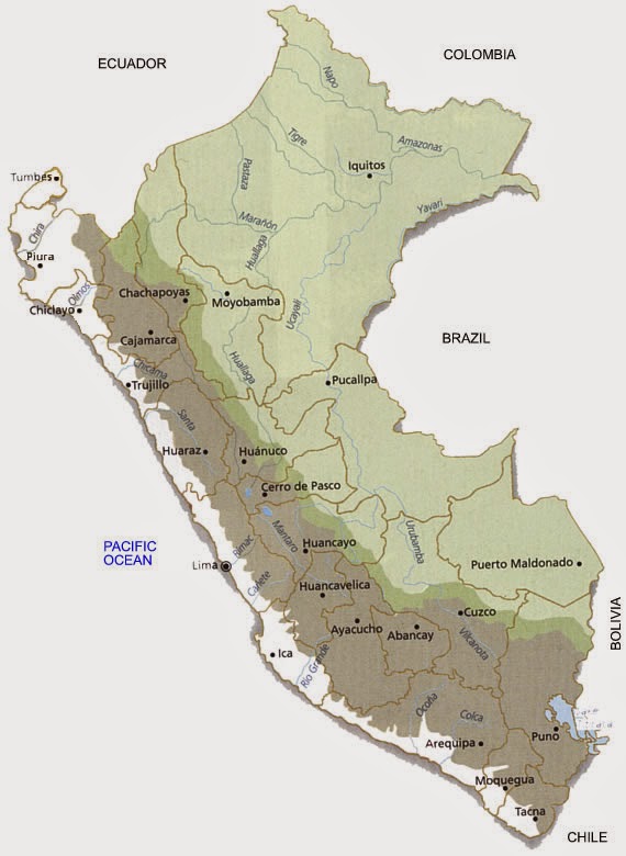 Peru | Mapas Geográficos do Peru