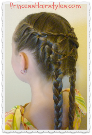 criss cross french braids hairstyle