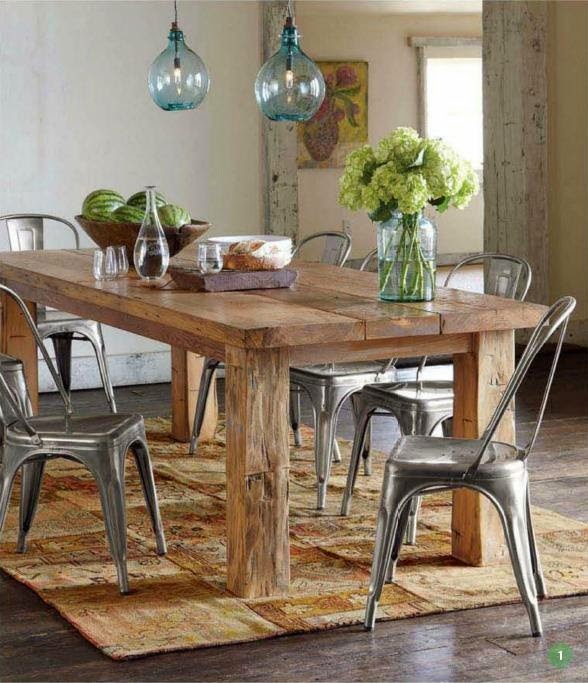 🥇 9 fotos de decoración de comedores rústicos
