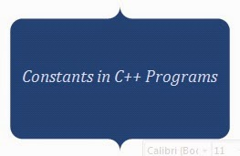 Constants in C Plus Plus Programs ~ C++ Tutorial With Basic Programs ...