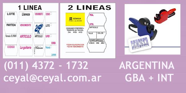 Rollos de etiquetas adhesivos  para comercio indumetaria buenos aires argentina
