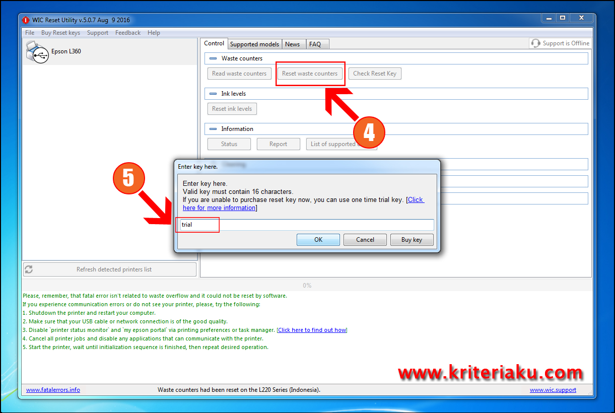 Cara Reset Printer Epson L360 Prinsip dan Kriteria Hidup