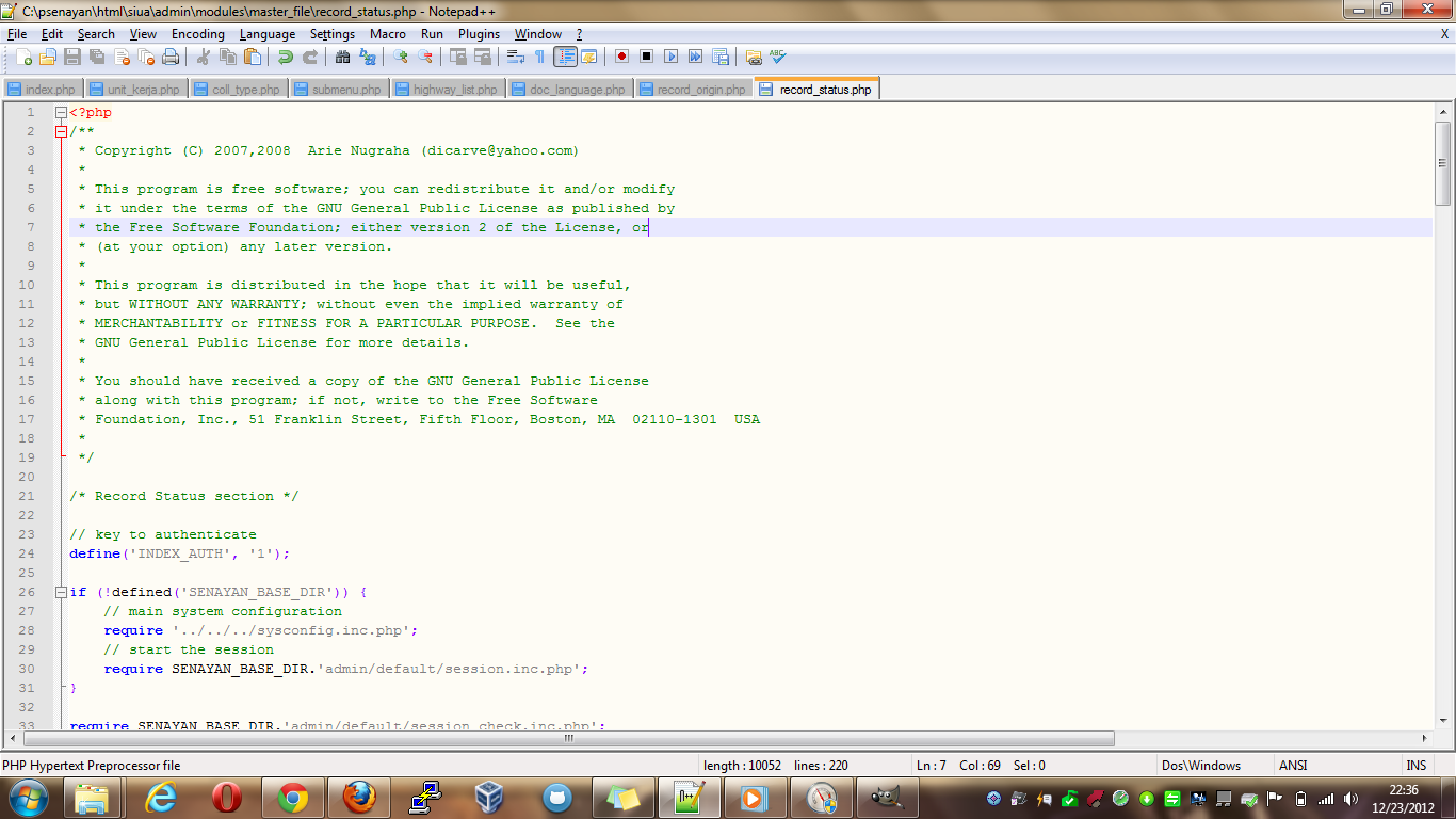 Tampilan Terbagi Notepad++