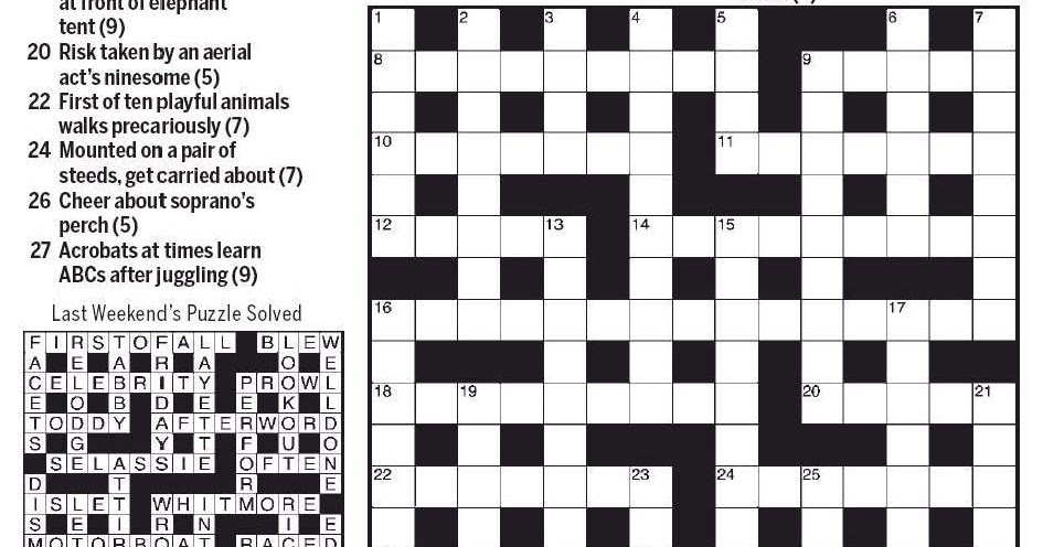 national post cryptic crossword forum saturday april 6 2019 under the big top national post cryptic crossword forum saturday april 6 2019 under the big top