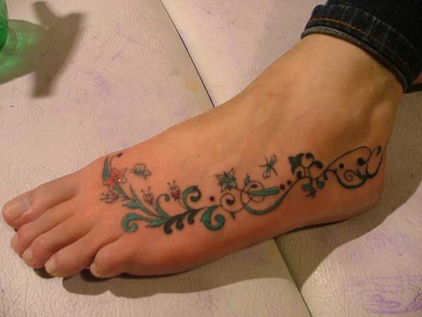 Tatuagens femininas para os pés Tatuagens femininas para os pés
