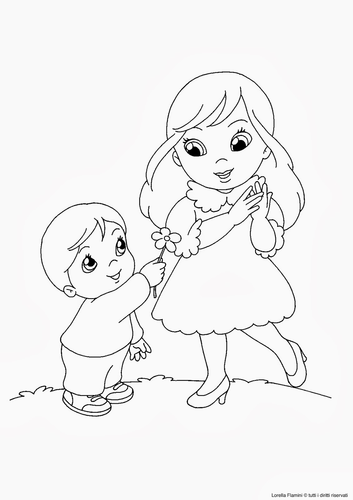 Disegni Da Colorare Per La Festa Della Mamma