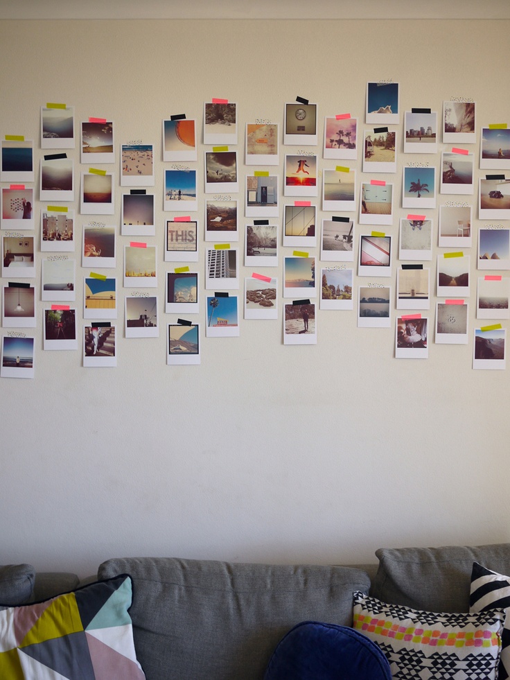 duct tape photo display
