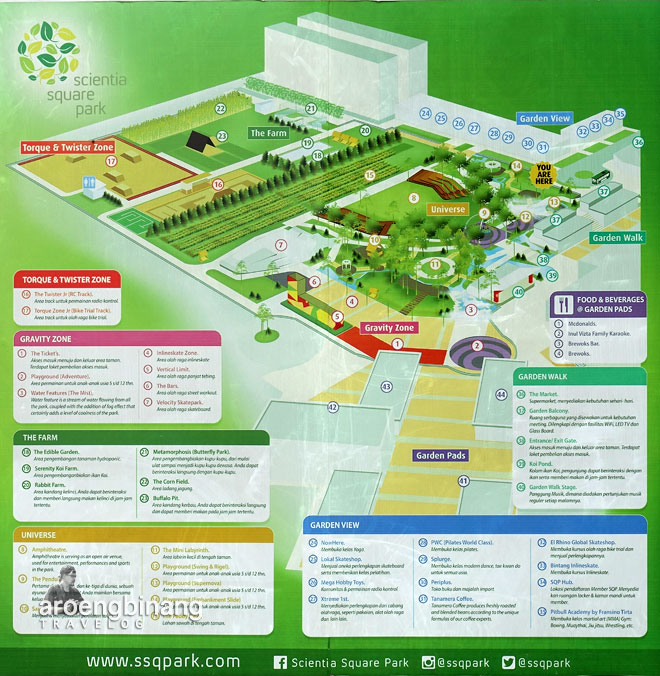 denah peta scientia square park tangerang
