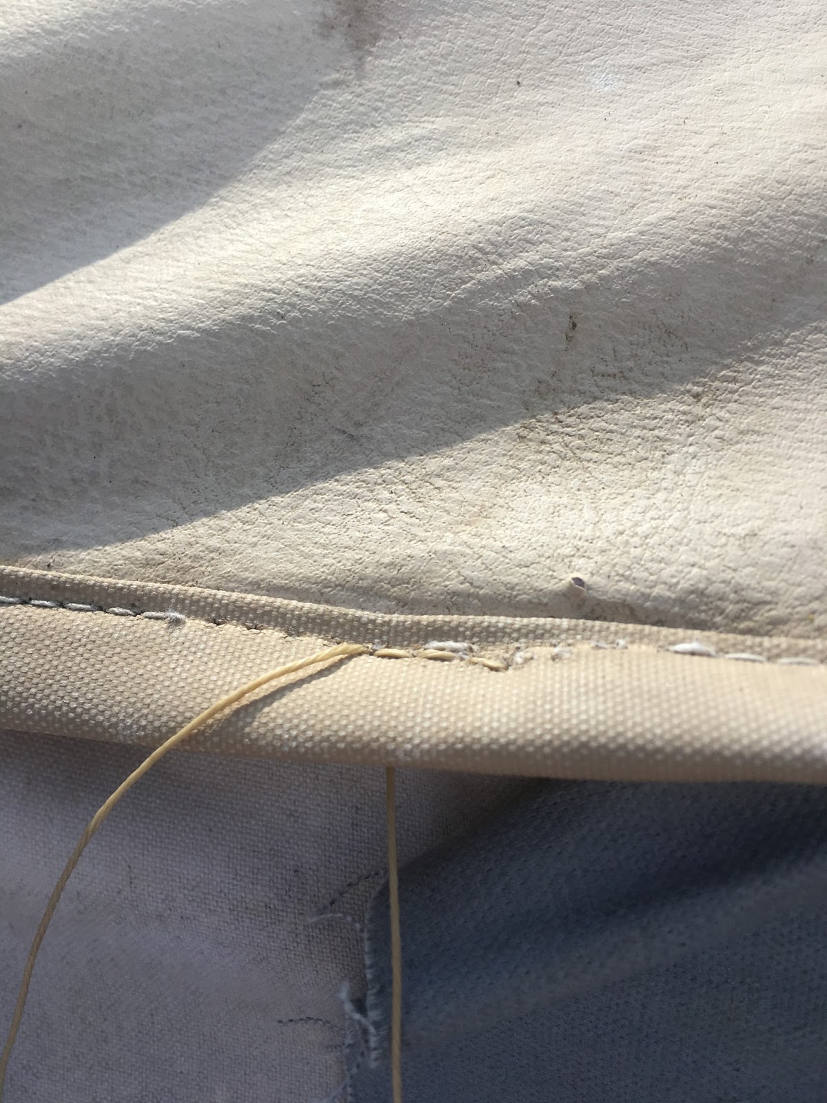 How to Repair Torn Canvas on a Pop Up Camper — The Southern Glamper