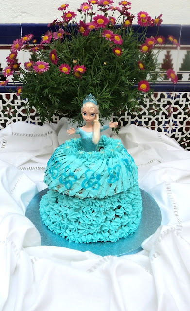 Tarta Vestido De Muñeca Frozen