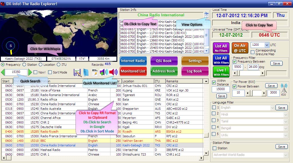 DX Hobby! . DXinfo! The Radio Explorer!