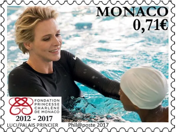 The OETP released two new stamps that bearing the photo of the Princess Charlene to celebrate of the 5th anniversary of Princess Charlene Foundation